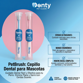Denty PetBrush™ — Cepillo Premium para Mascotas