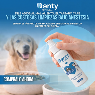 Denty PetClean™ — Dientes Limpios, Sin Cepillo y Sin Veterinario.